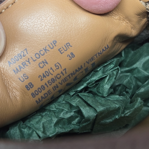 COACH Mary Lock Up Women's Shoes Bronze Pebbled Leather Comfort Loafers Size 8B - Picture 11 of 12